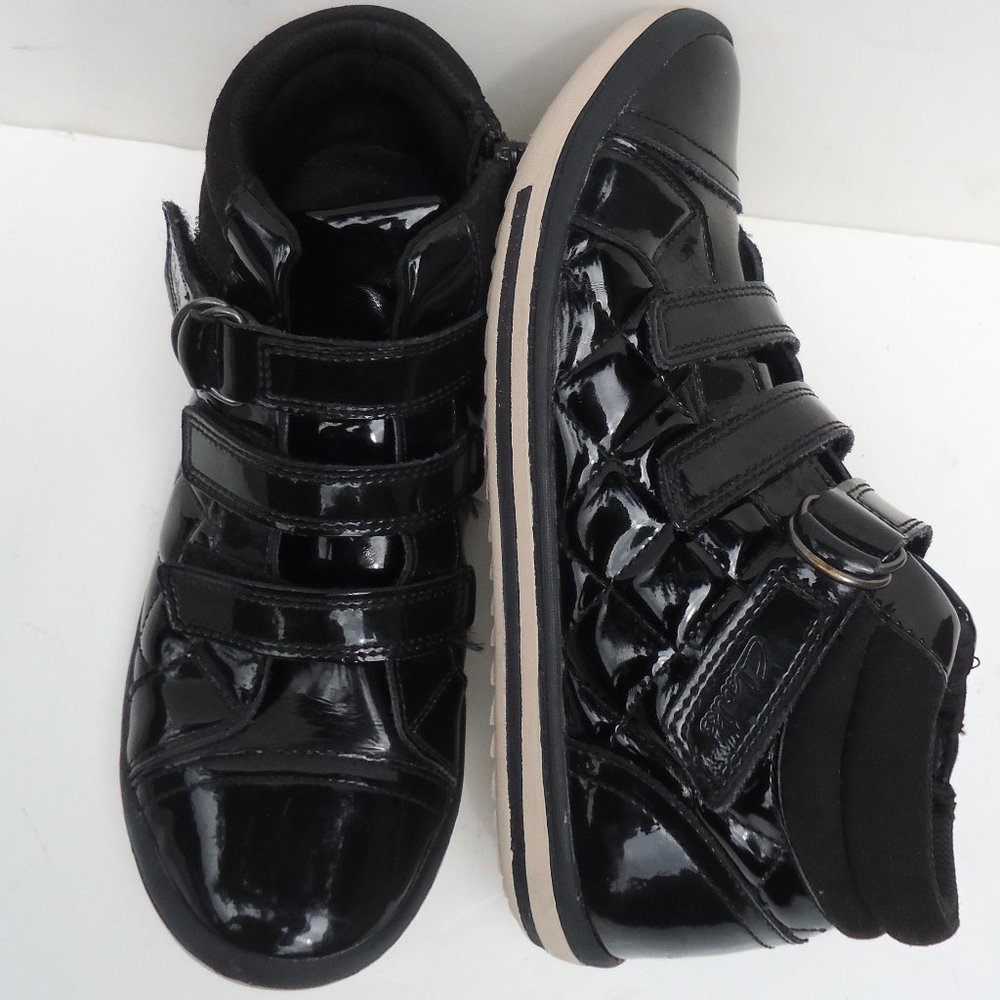 SIZE 3 M. CLARKS kids patent leather shoes.